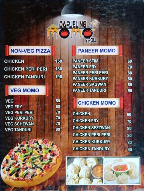 Darjeling Momo And Roll Menu